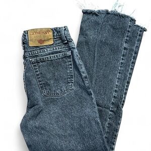 Vintage GWG Great Western Garment Co. Jeans – Charcoal Grey, Frayed Hem